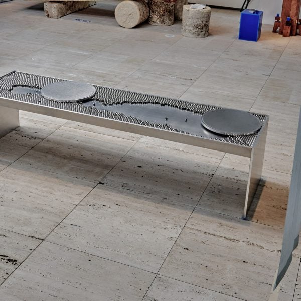 studio garza steel bearing ball bench dezeen 2364 sq