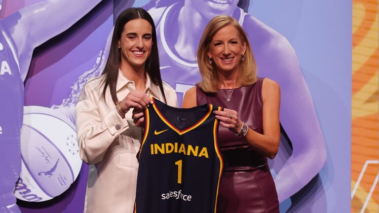 Caitlin Clark WNBA Draft night