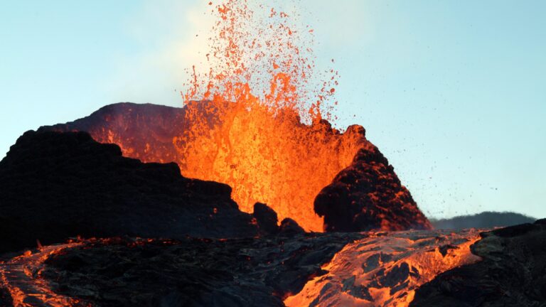 Erupting Volcano Lava