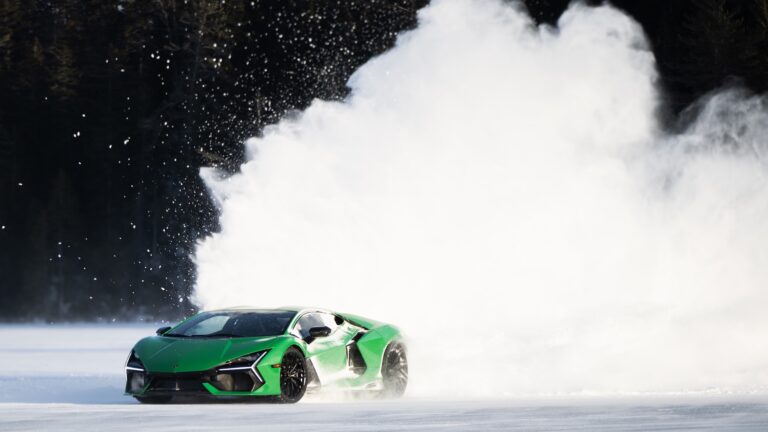 trying a lambo on ice