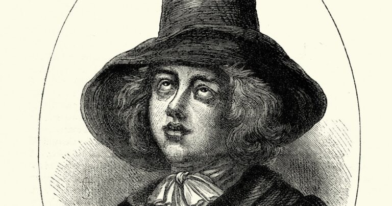 vintage engraving of george